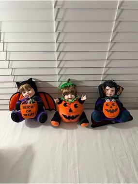 Halloween Porcelain Baby Doll Costume Set
